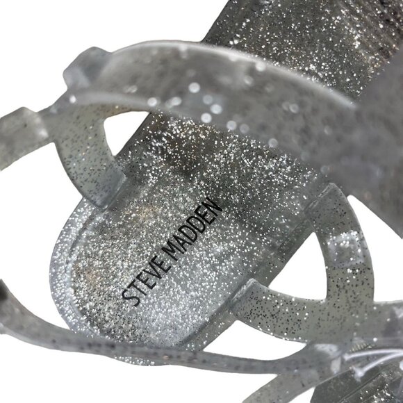 Steve Madden Girls JTripper Jelly Sandals Size 3 - Picture 3 of 4